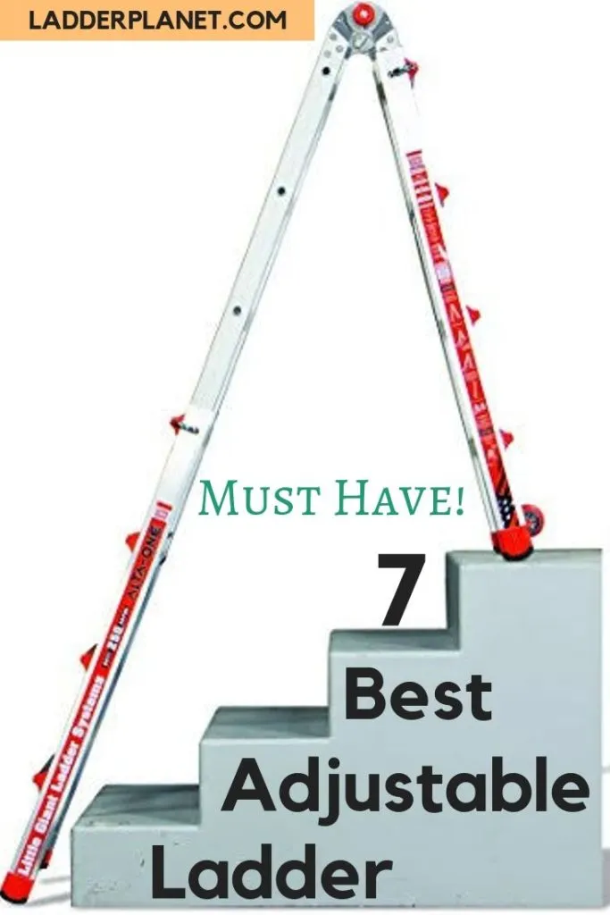 Adjustable ladders for stairs