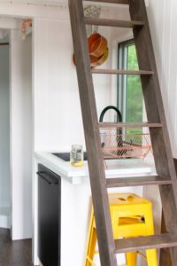 ladder in kitchen